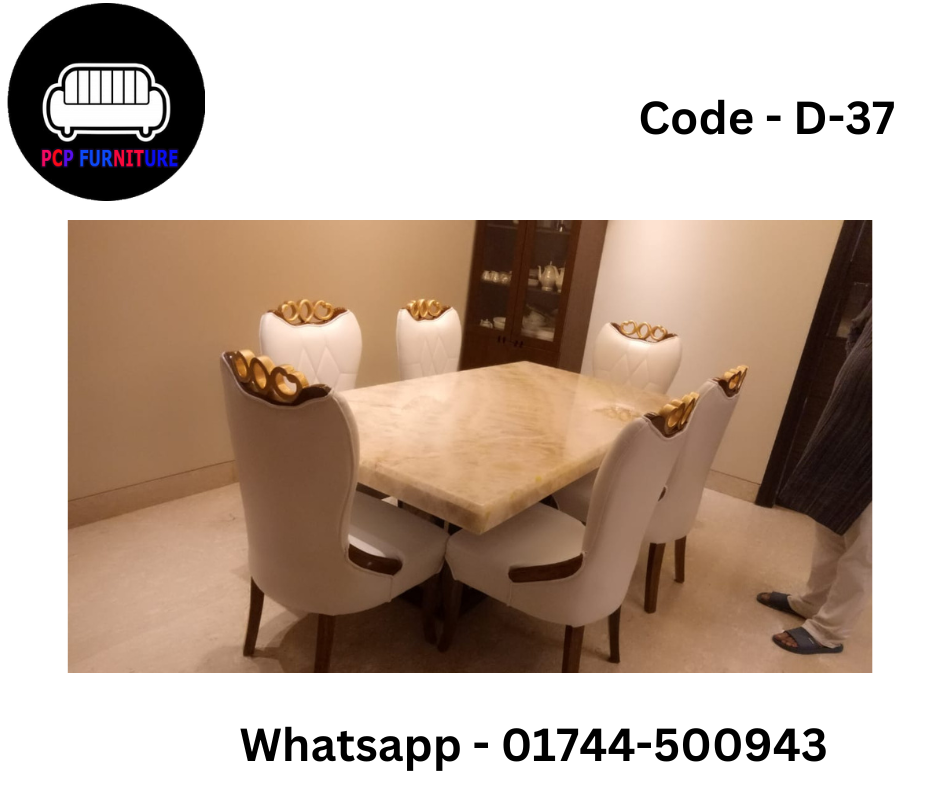 DINING TABLE, WITH MARVEL TOP.