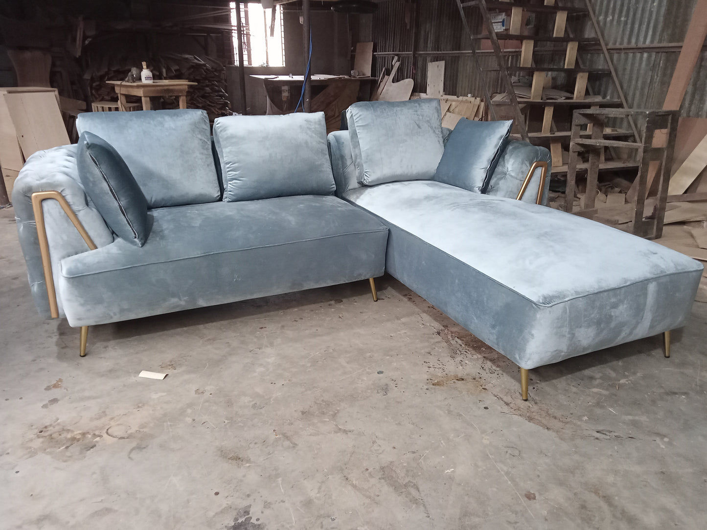 Beautiful L-shaped sofa