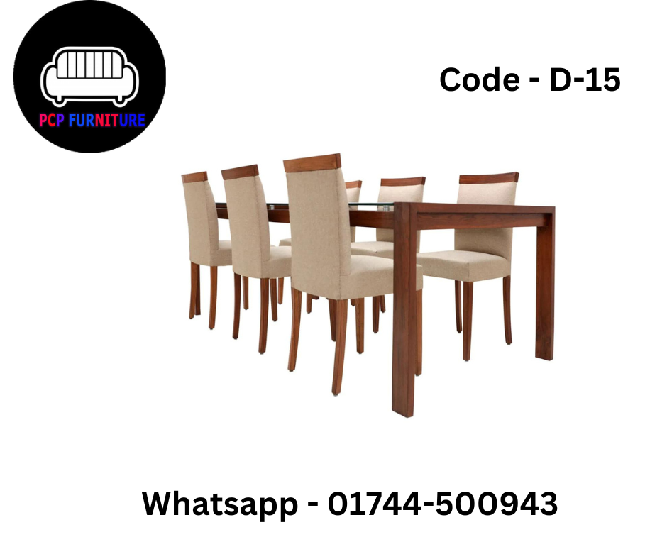 DIING TABLE, WITH GLASS TOP.