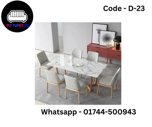 DINING TABLE, WITH MARVEL TOP.