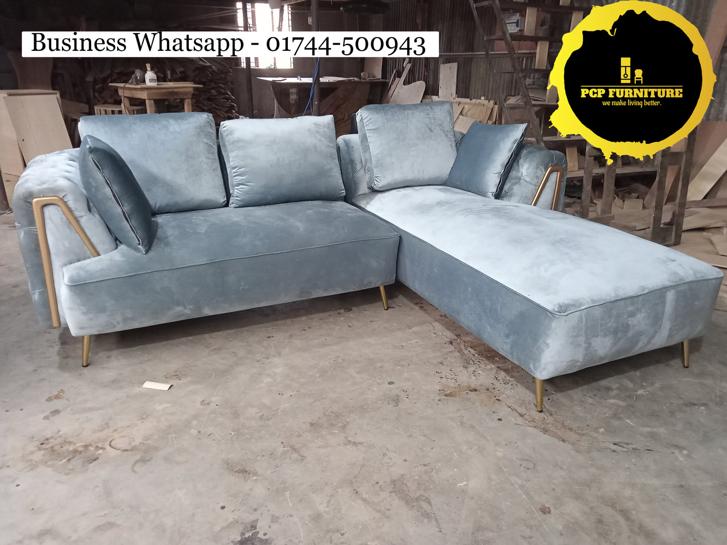 Beautiful L-shaped sofa